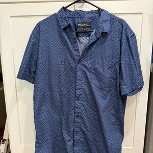 Molokai Surf Co Men's SS Shirt, XL, Dark Blue, 100% Cotton